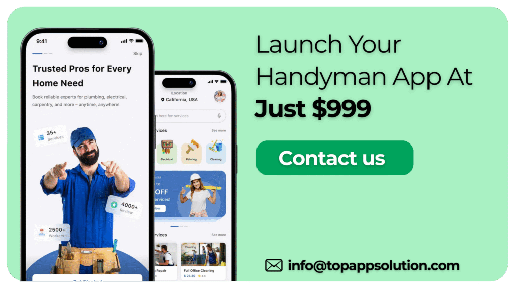 handyman app development at $999